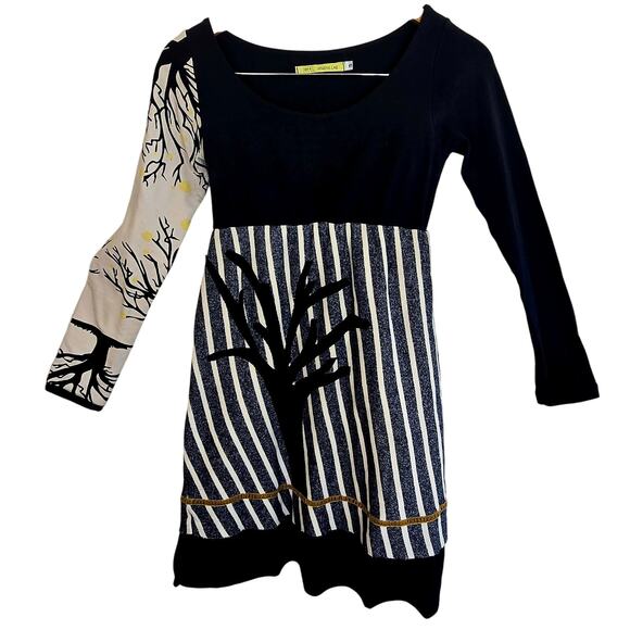 Size Small - HEEL Athens Lab Long Sleeve Artistic Tree Dress - Picture 1 of 7